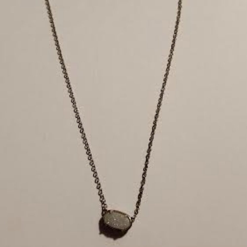 Kendra Scott gold crystal necklace jewelry Iridescent